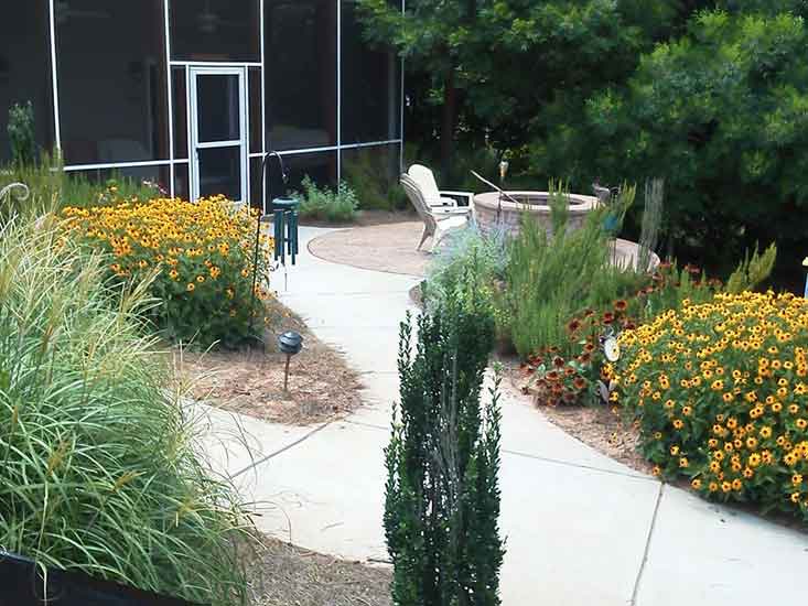 NC Landscape Architect Tom Moss, designed this space.