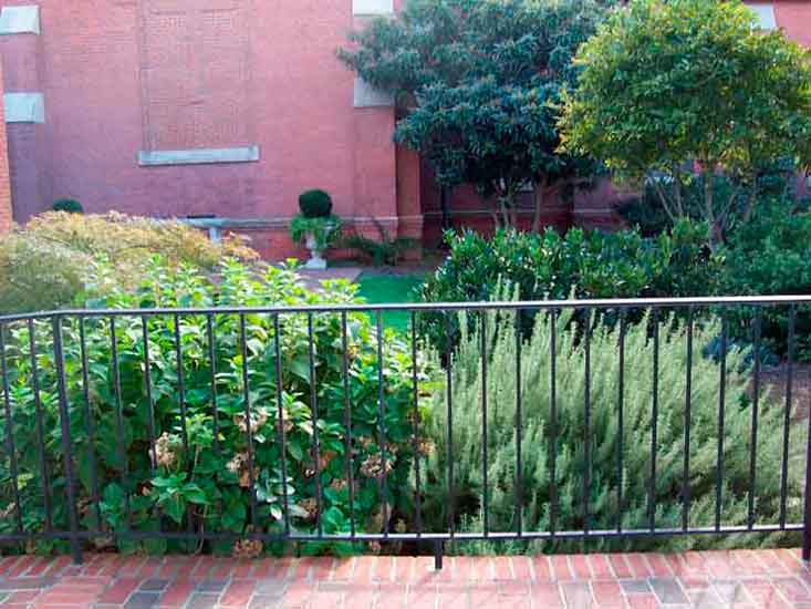 Camouflage Railing with Garden Plants
